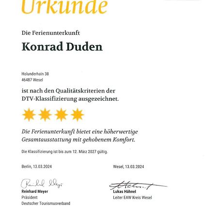 Ferienwohnung Konrad Duden Wesel  Luaran gambar